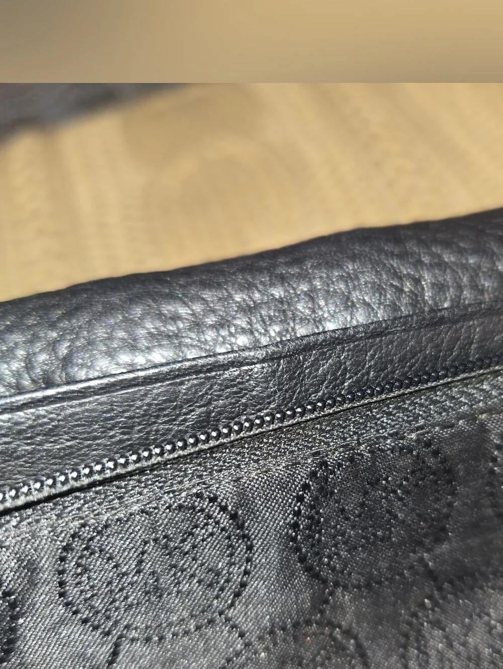 Michael Kors Black Leather Wallet with Silver-Tone Lock